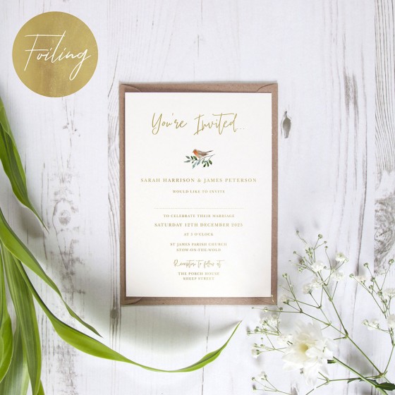 FOIL Wedding Invitations
