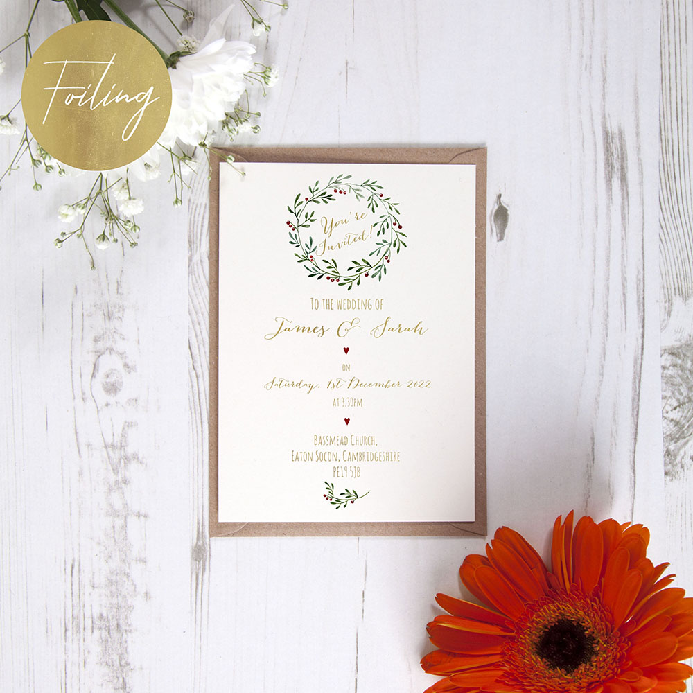 'Christmas' Standard Foil Invite