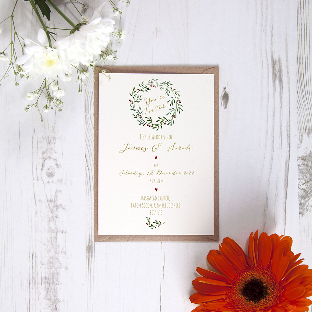 'Christmas' Standard Foil Invite