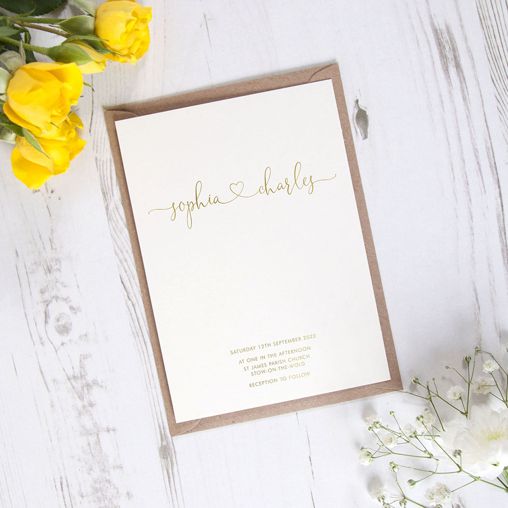 'Edward' Standard Foil Invite