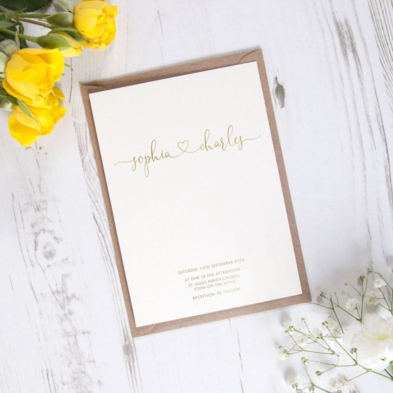 'Edward' Standard Foil Invite