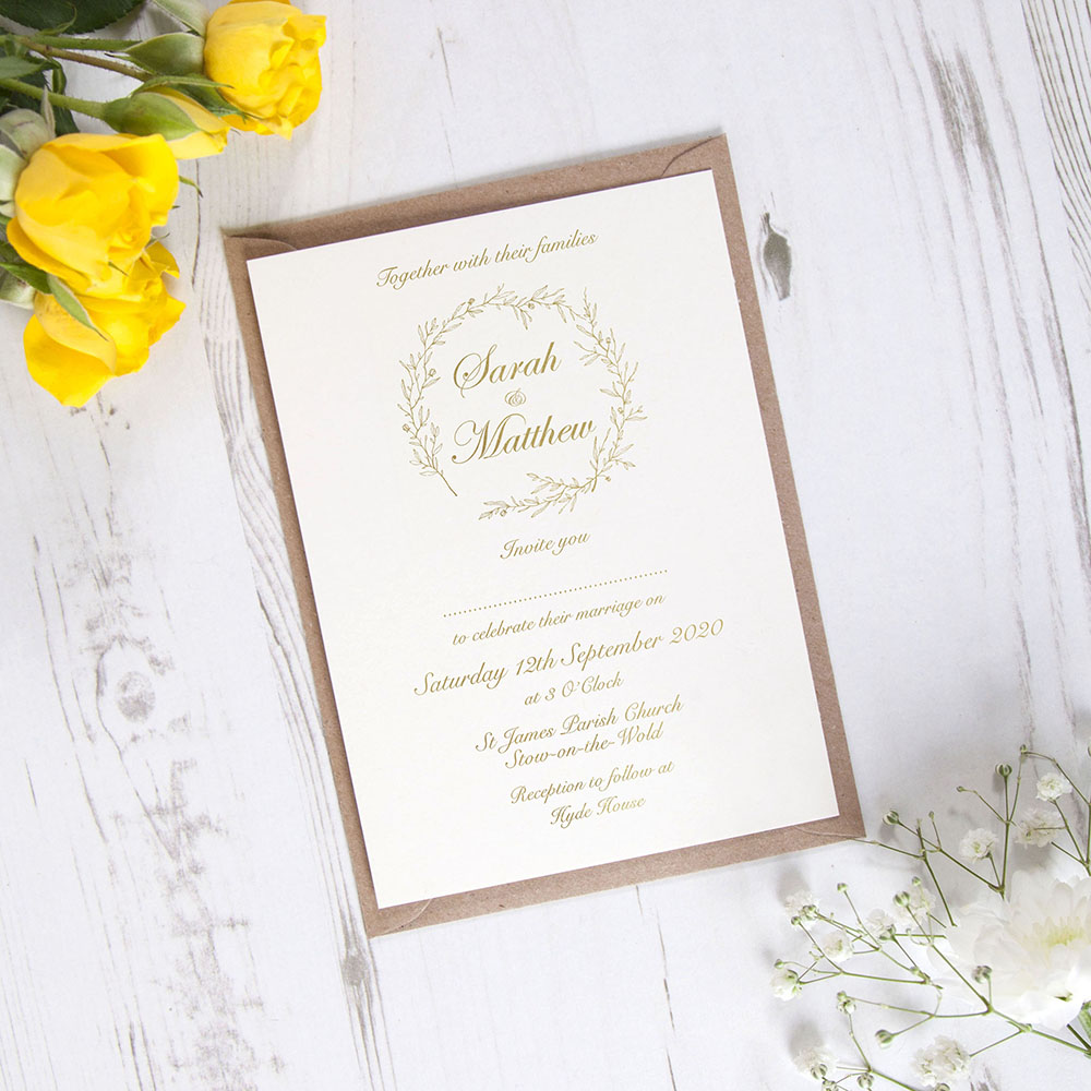 'Elizabeth' Standard Foil Invite