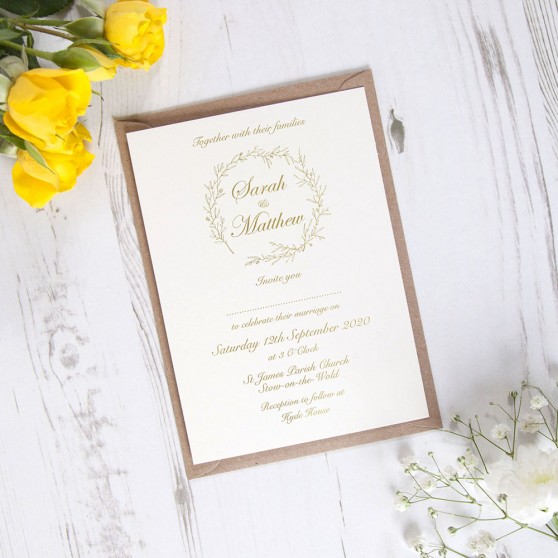 'Elizabeth' Standard Foil Invite