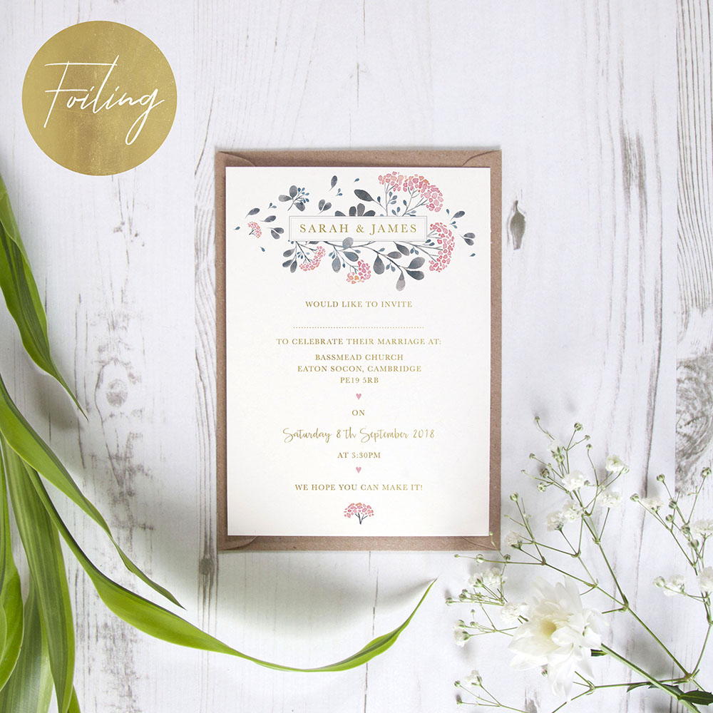 'Felicity' Standard Foil Invite