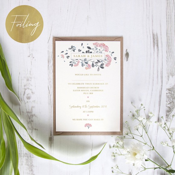 'Felicity' Standard Foil Invite