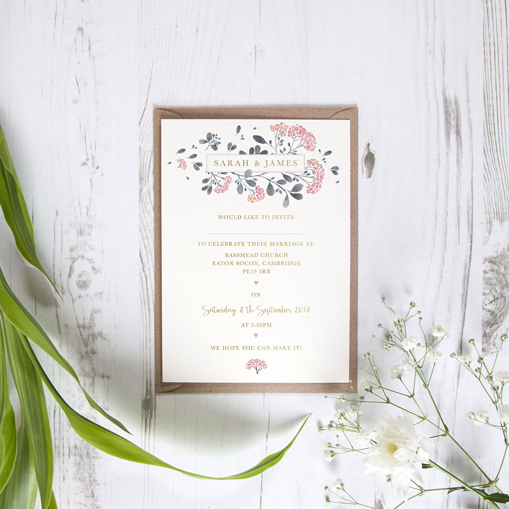 'Felicity' Standard Foil Invite