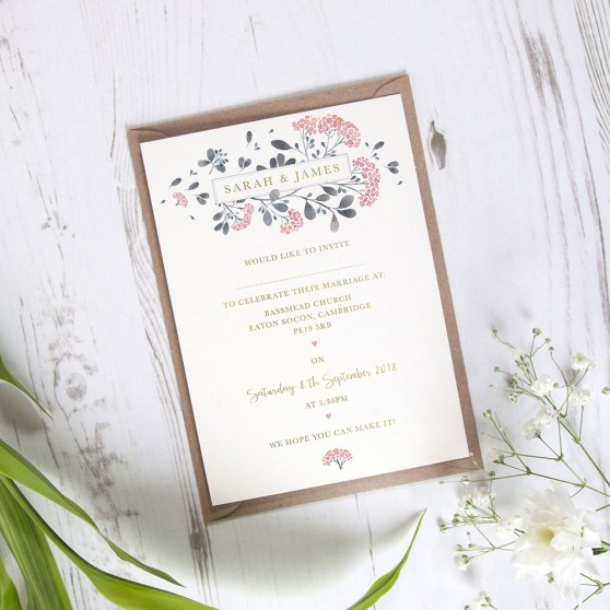 'Felicity' Standard Foil Invite