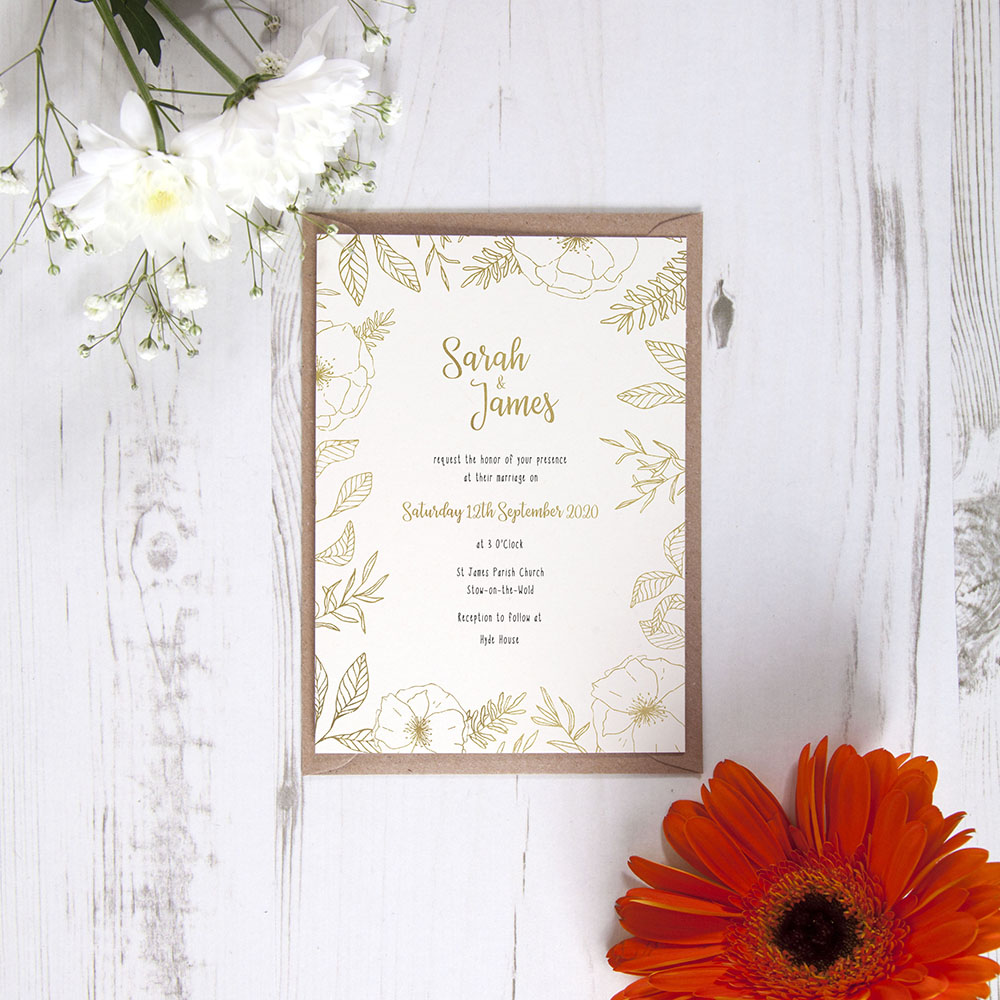 'Freya' Standard Foil Invite