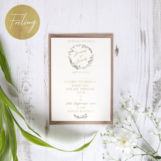 'Genevieve' Standard Foil Invite