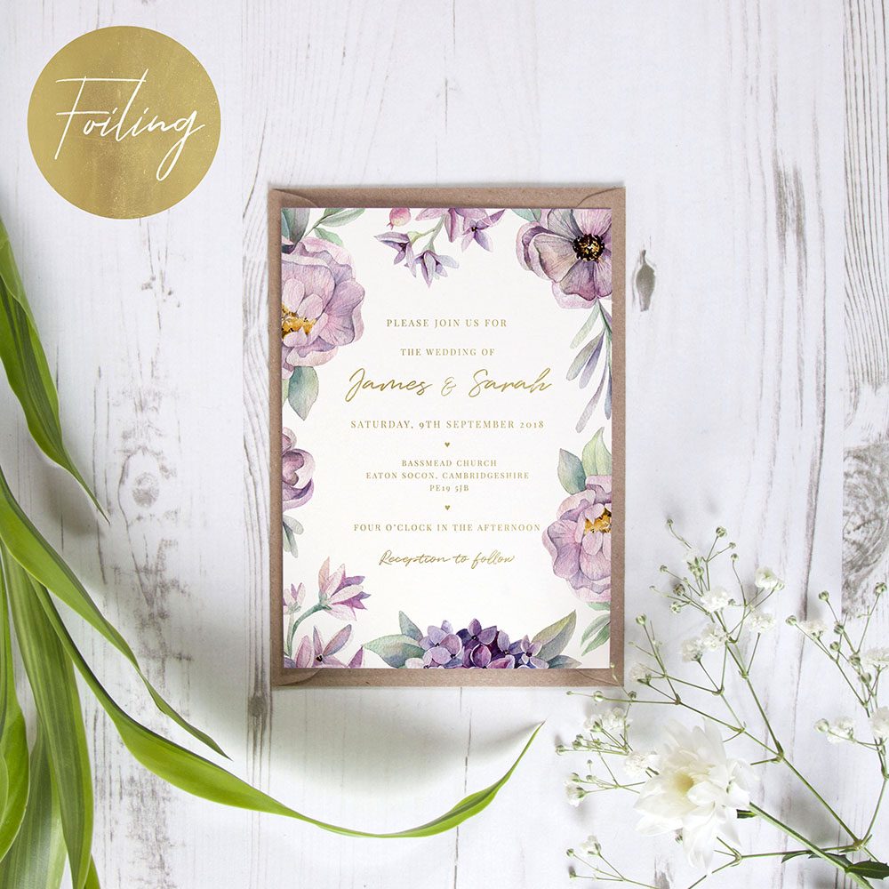 'Henrietta Dawn' Standard Foil Invite