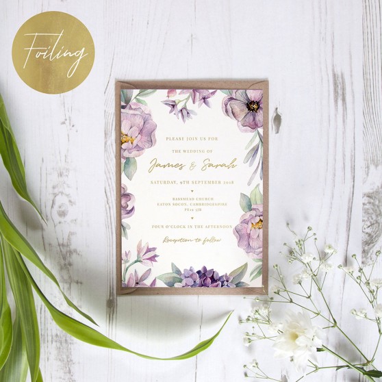 'Henrietta Dawn' Standard Foil Invite