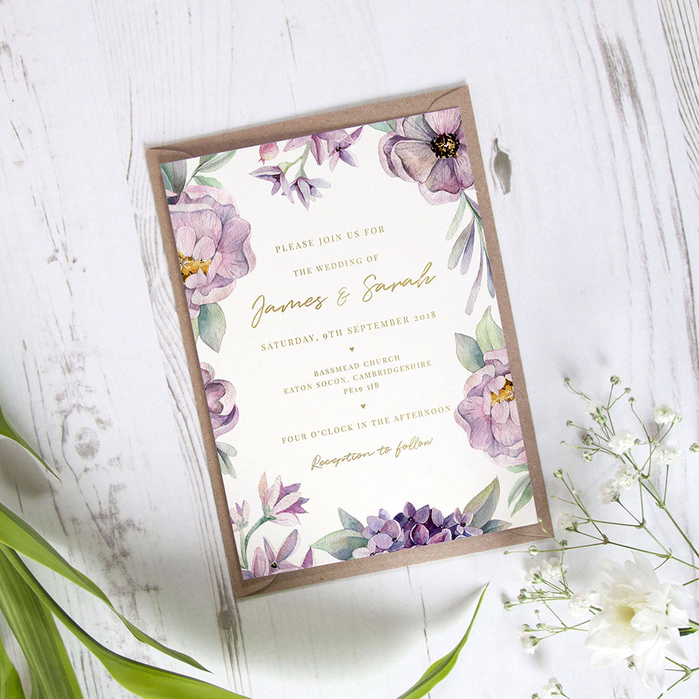 'Henrietta Dawn' Standard Foil Invite
