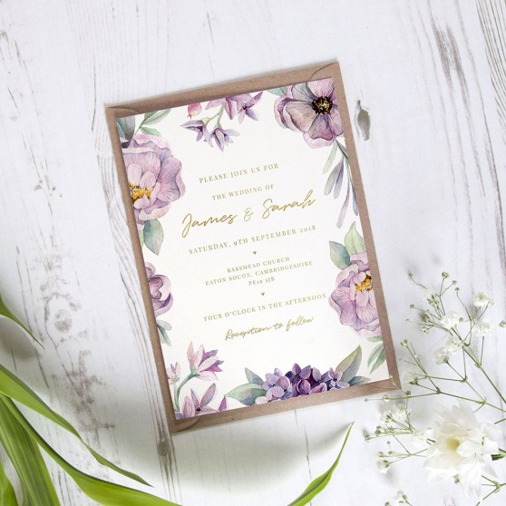 'Henrietta Dawn' Standard Foil Invite