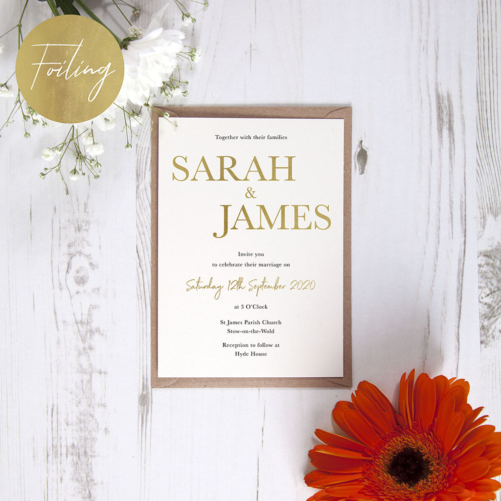 'Henry' Standard Foil Invite