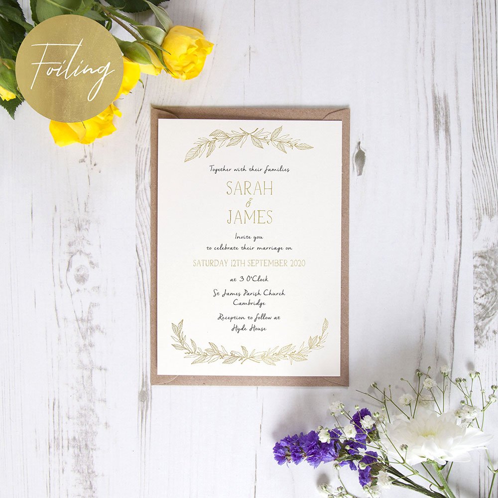 'Jessica' Standard Foil Invite