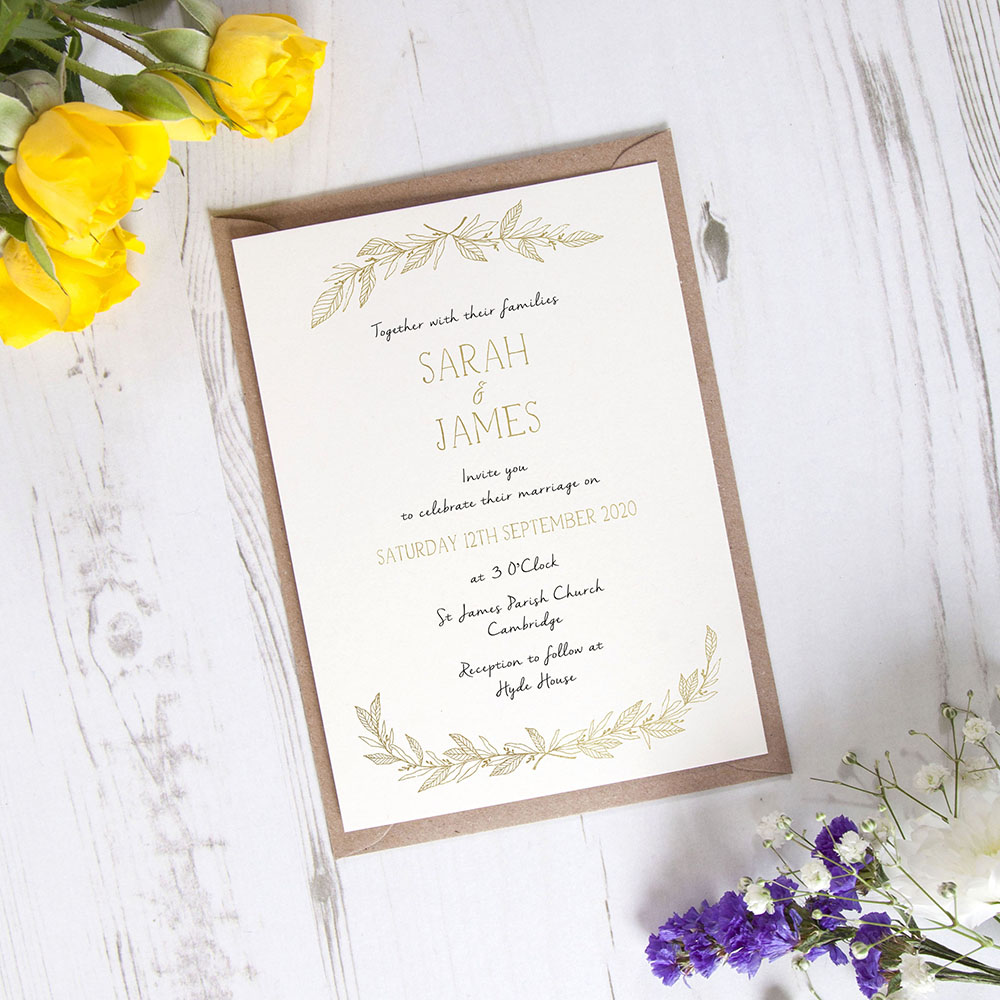 'Jessica' Standard Foil Invite