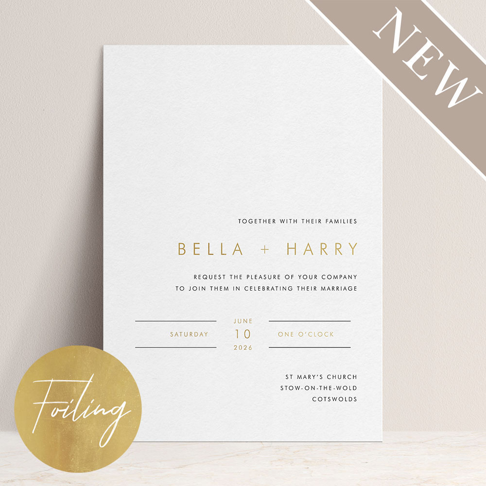 'Modern Classic MC01' Standard Foil Invite