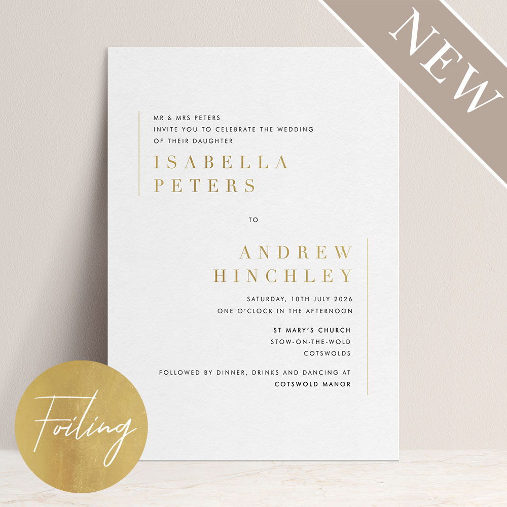 'Modern Classic MC02' Standard Foil Invite