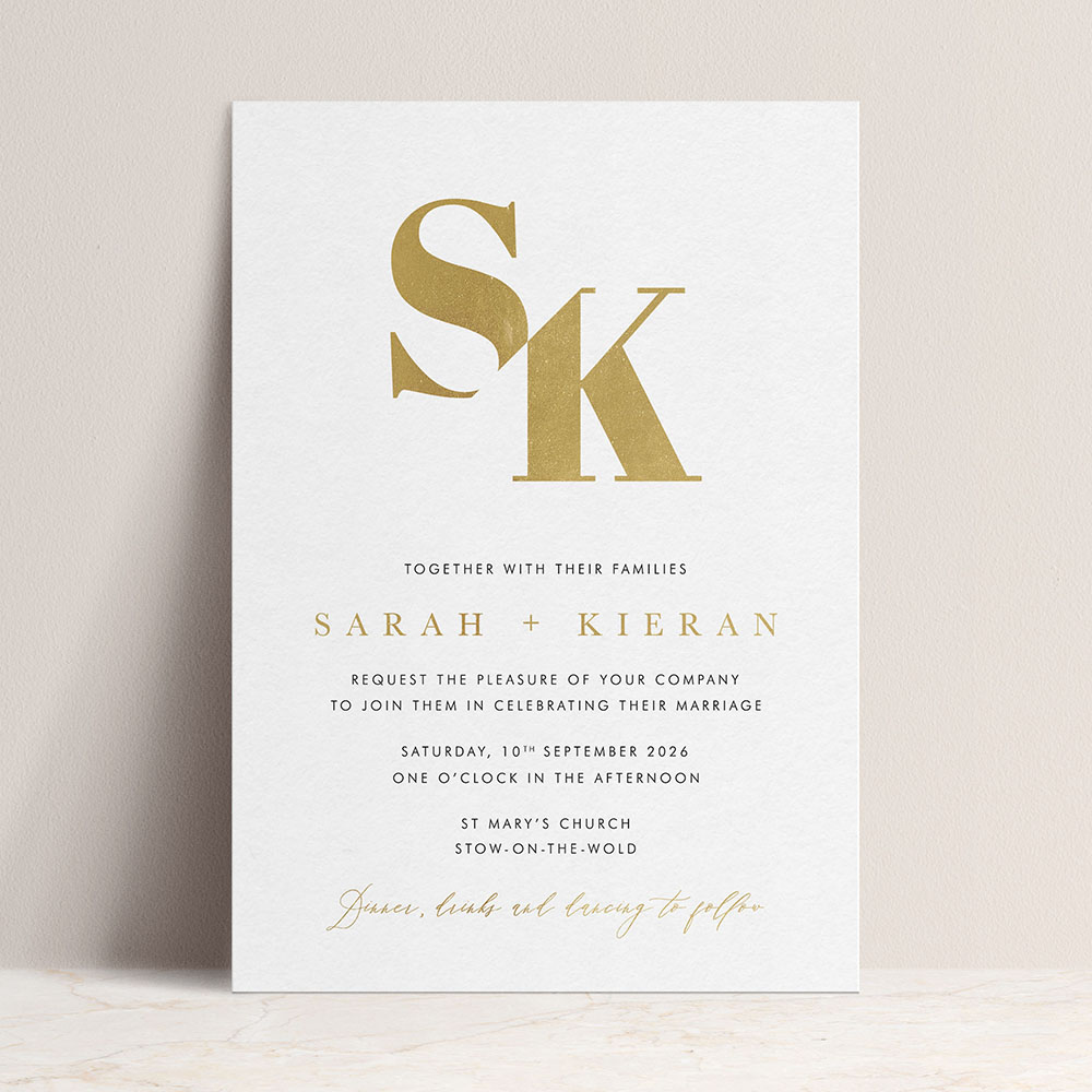 'Modern Classic MC03' Standard Foil Invite