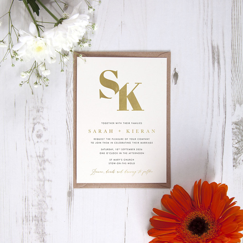 'Modern Classic MC03' Standard Foil Invite