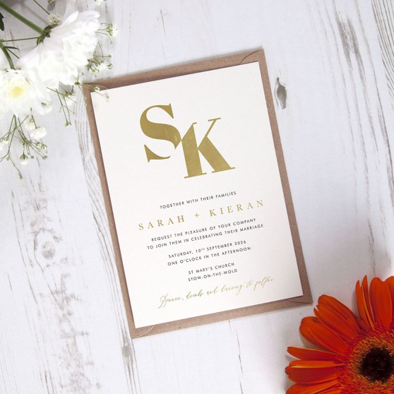 'Modern Classic MC03' Standard Foil Invite