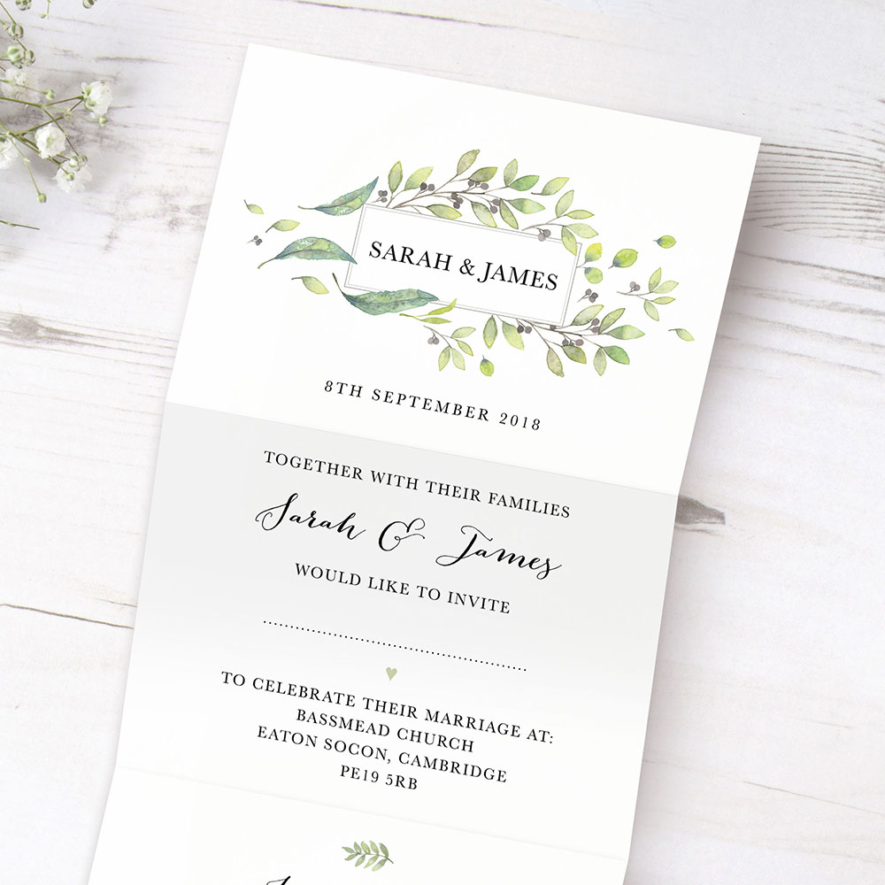 'Arabella' Folded Invite