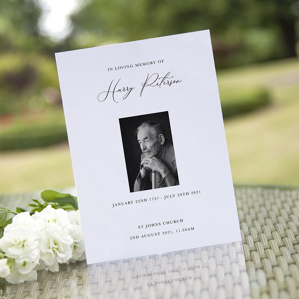 Custom Event Folded Order of Service