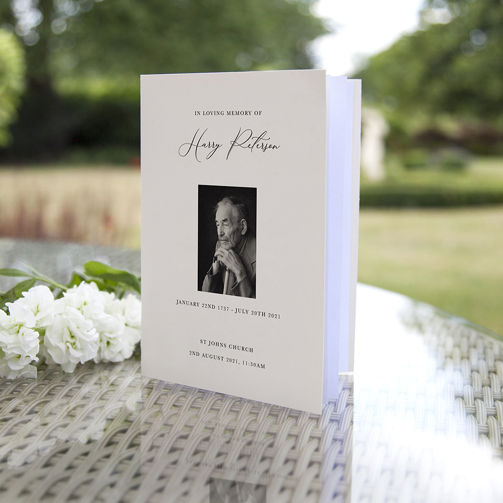 Custom Event Folded Order of Service