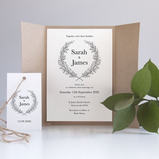 'Alice' Gatefold Invite Sample