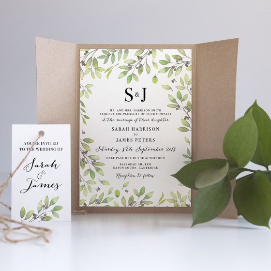 Gatefold Invite Samples