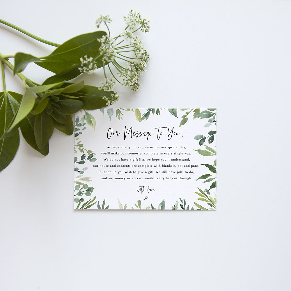 'Back to Nature' Gatefold Wedding Invitation