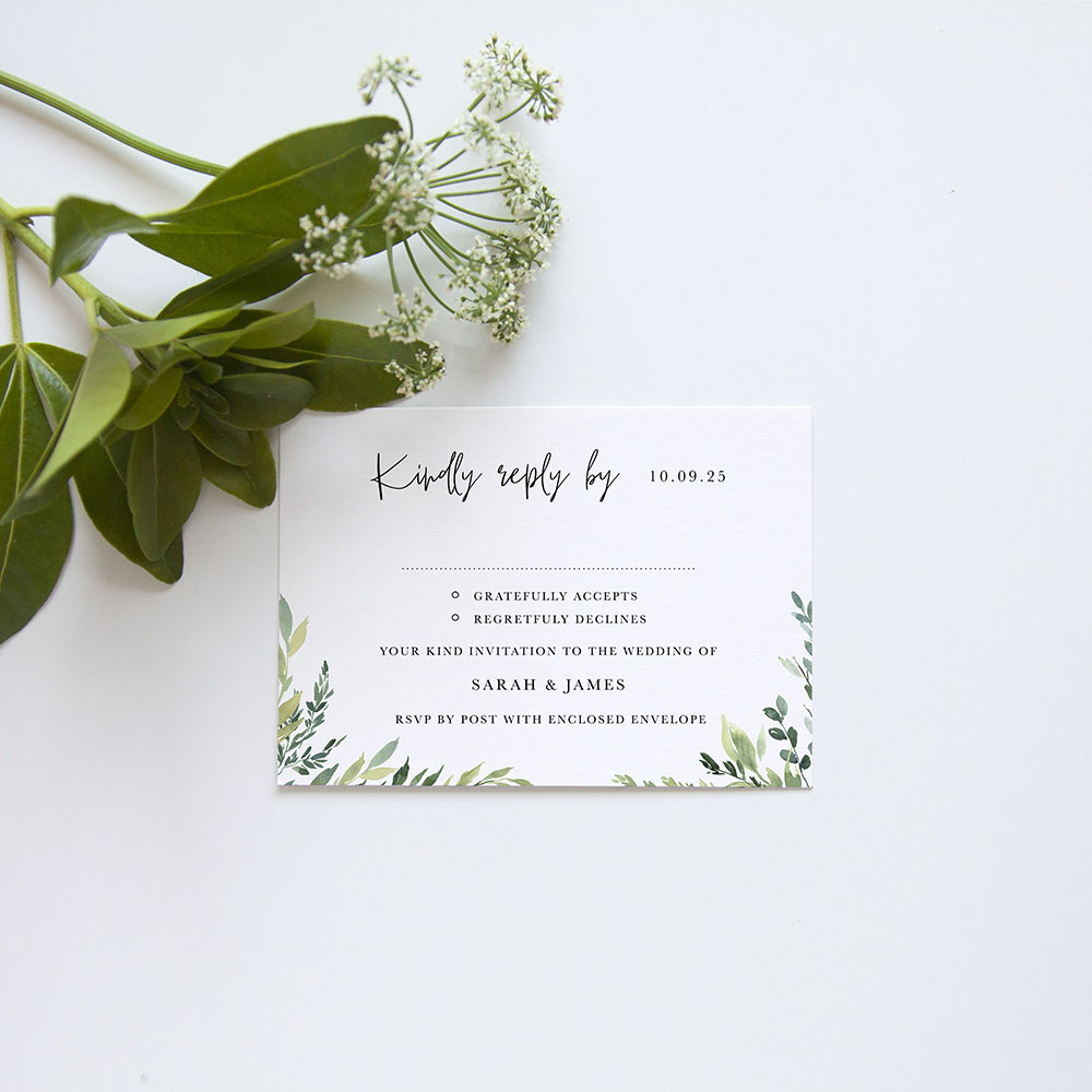 'Back to Nature' Gatefold Wedding Invitation
