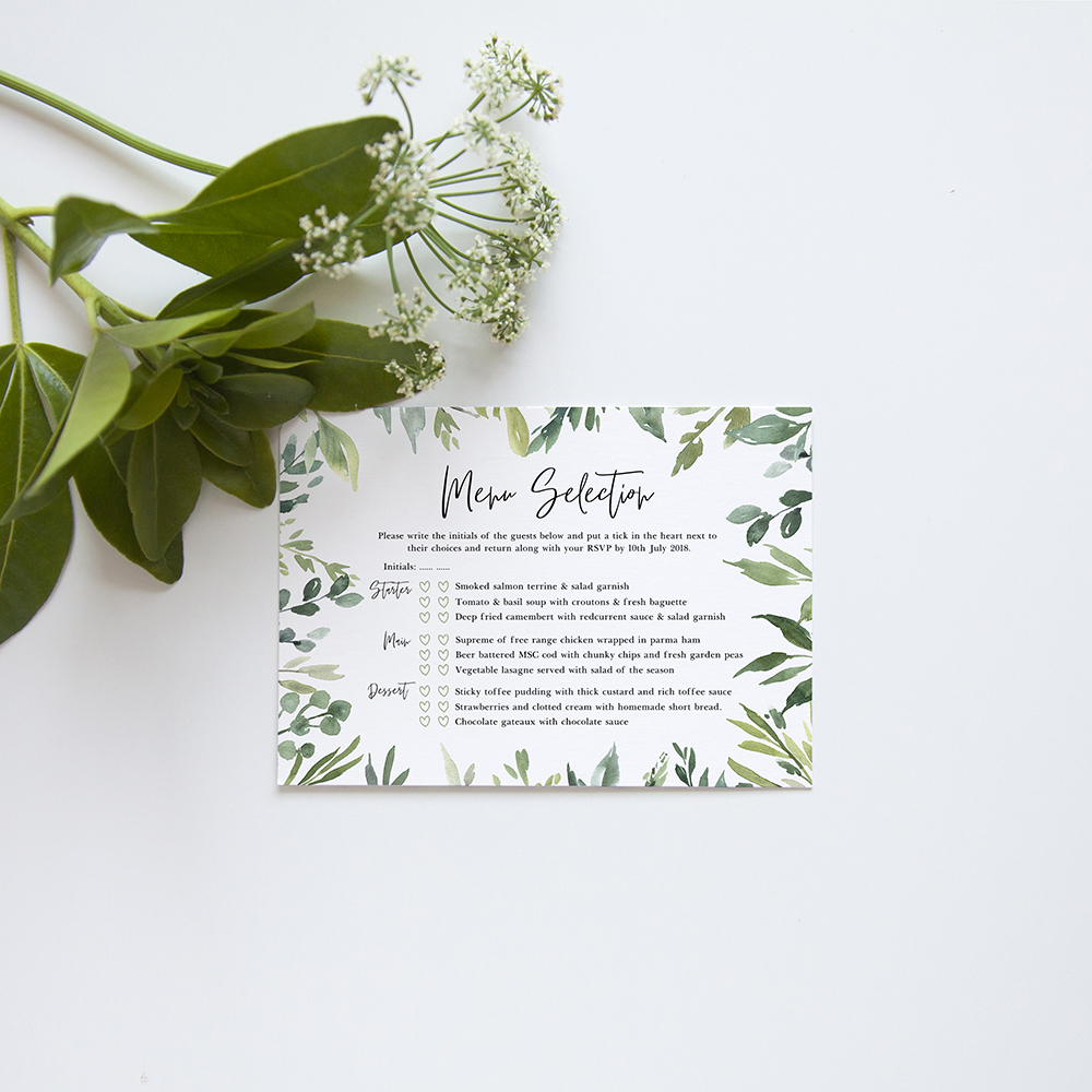 'Back to Nature' Sleeve Invite