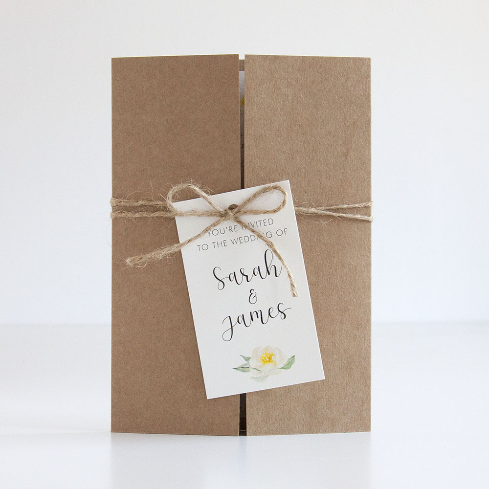 'Dahlia Rose' Gatefold Invite