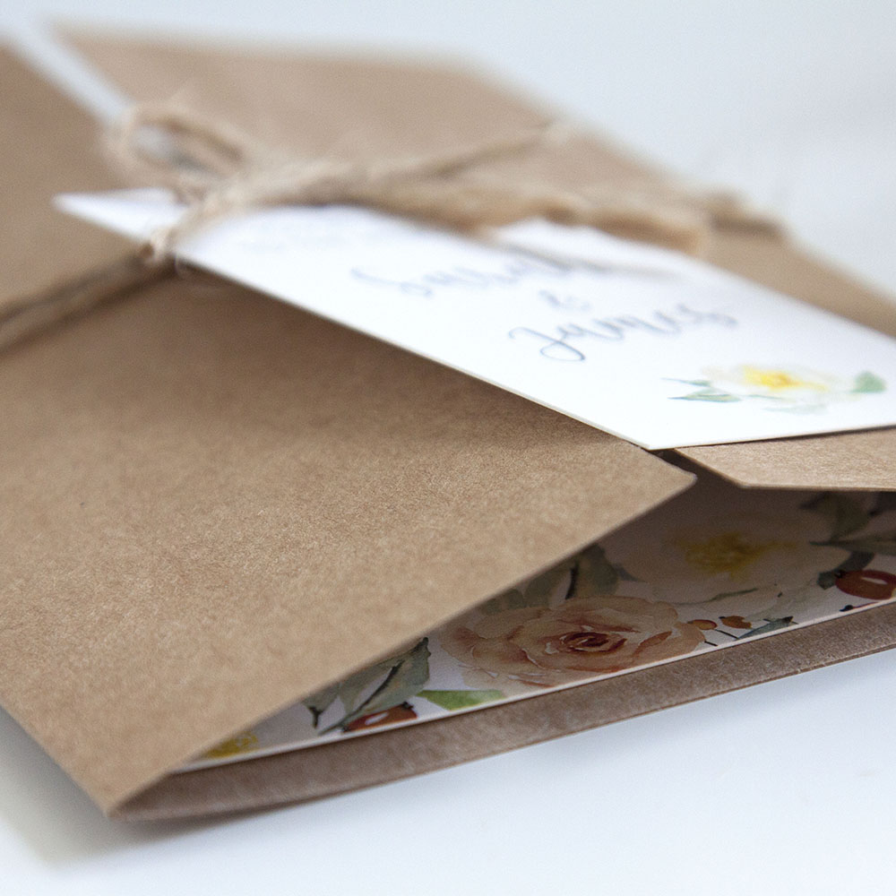 'Dahlia Rose' Gatefold Invite