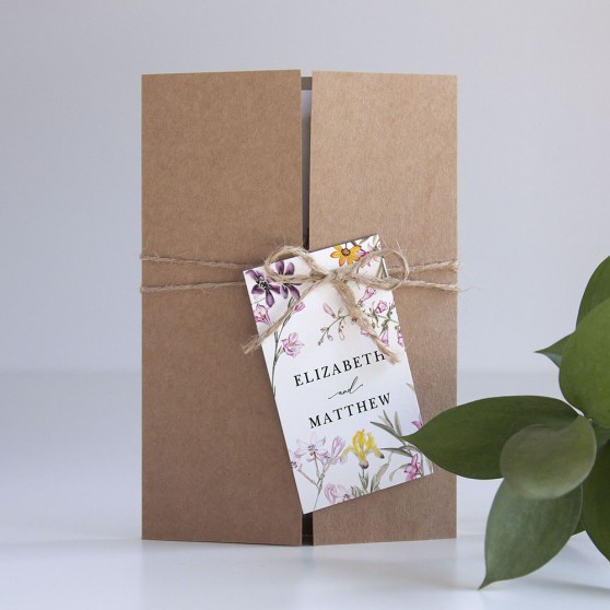 'Wild Botanical' Gatefold Invite Sample