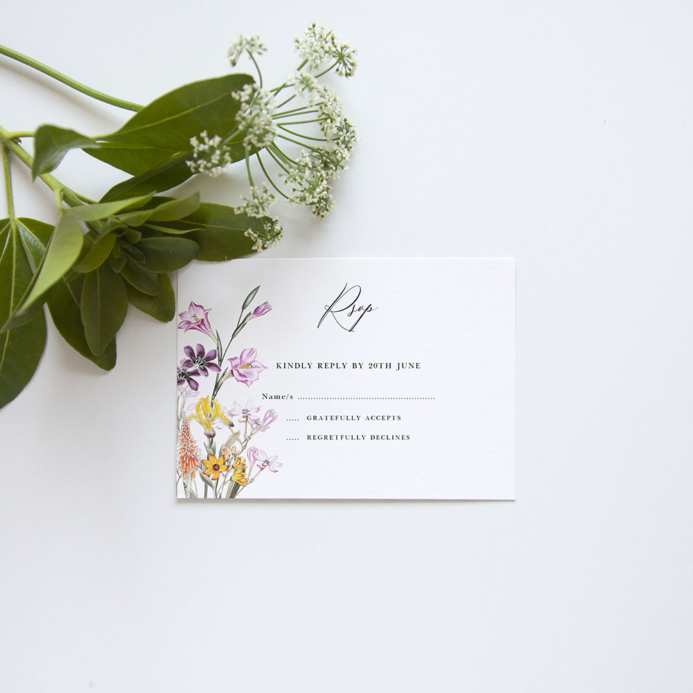 'Wild Botanical' Gatefold Invite Sample