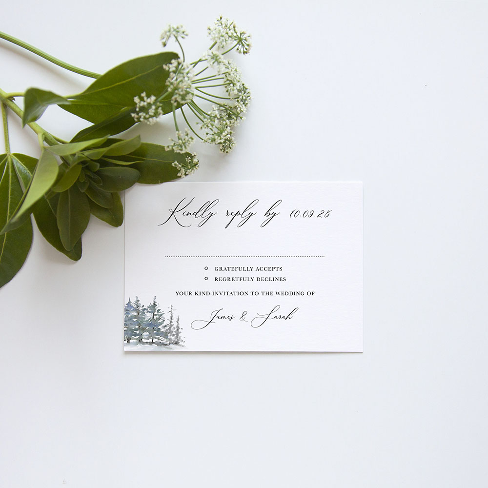 'Christmas Hare' Gatefold Invite