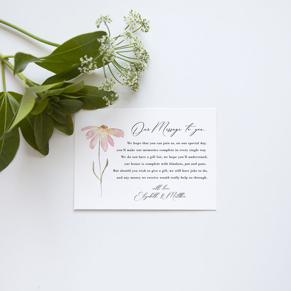 'Daisy Pink' Gatefold Invite