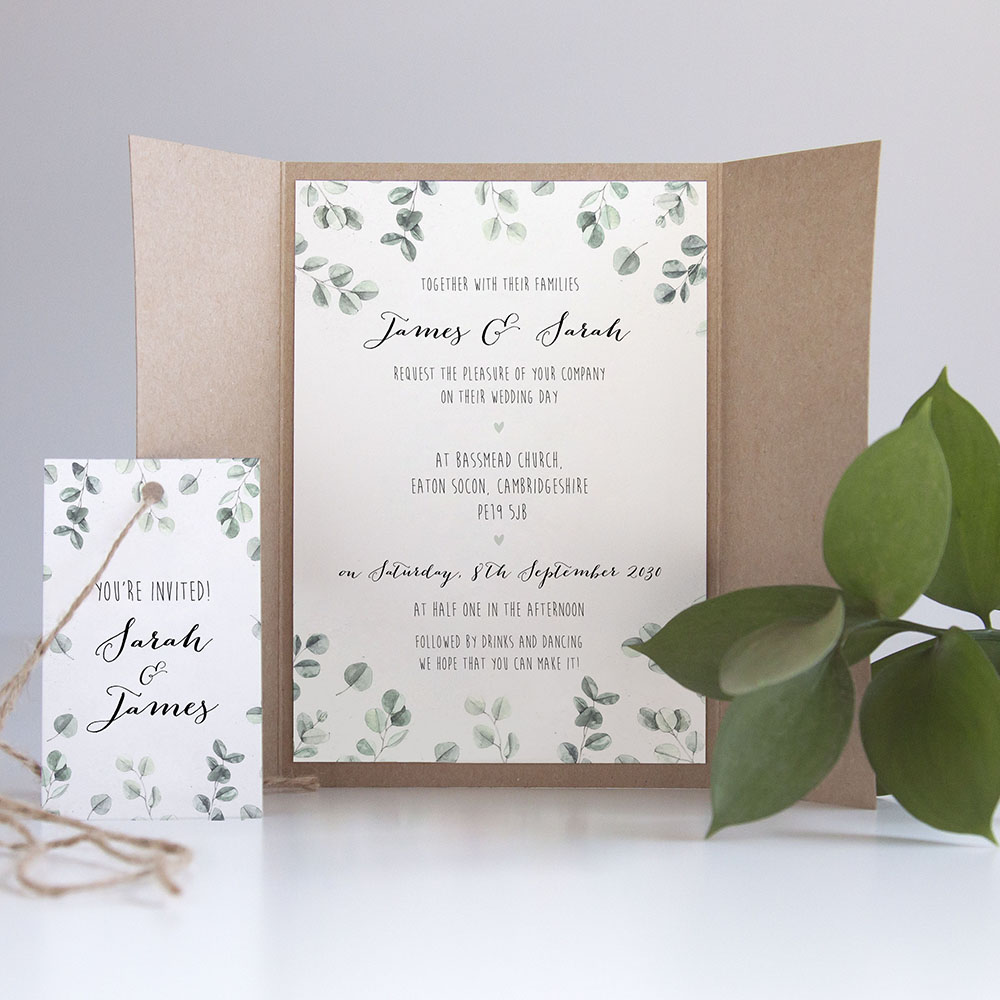 'Eucalyptus' Gatefold Invite