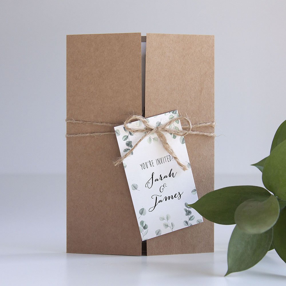 'Eucalyptus' Gatefold Invite