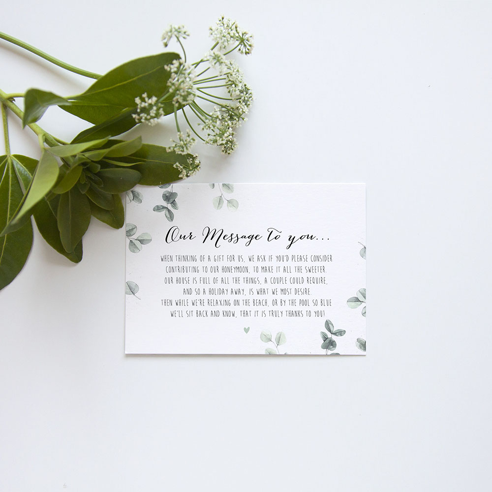 'Eucalyptus' Gatefold Invite