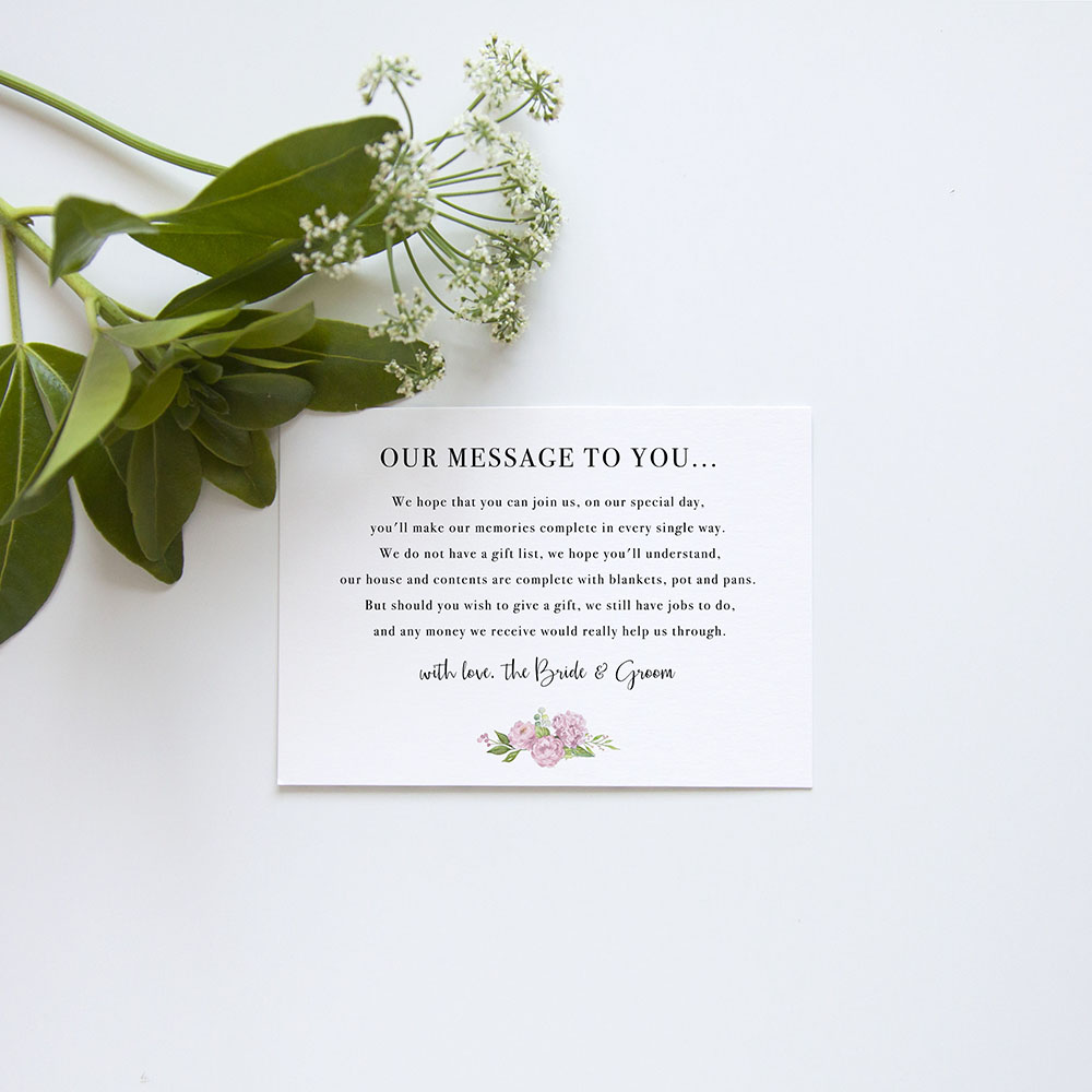 'Hydrangea' Gatefold Invite