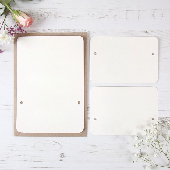 'Any Design' Hole-punched Wedding Invitation Sample