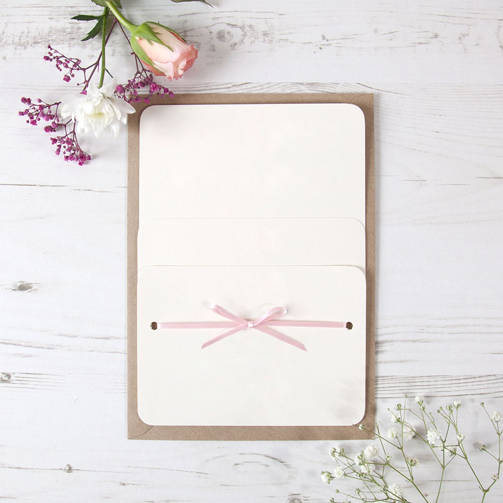 'Any Design' Hole-punched Wedding Invitation