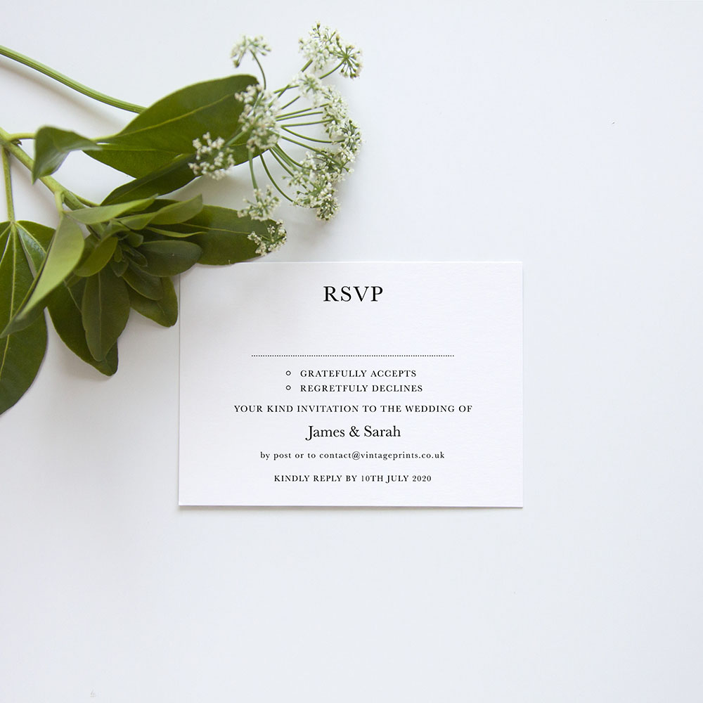 'Alice' Standard Wedding Invitation