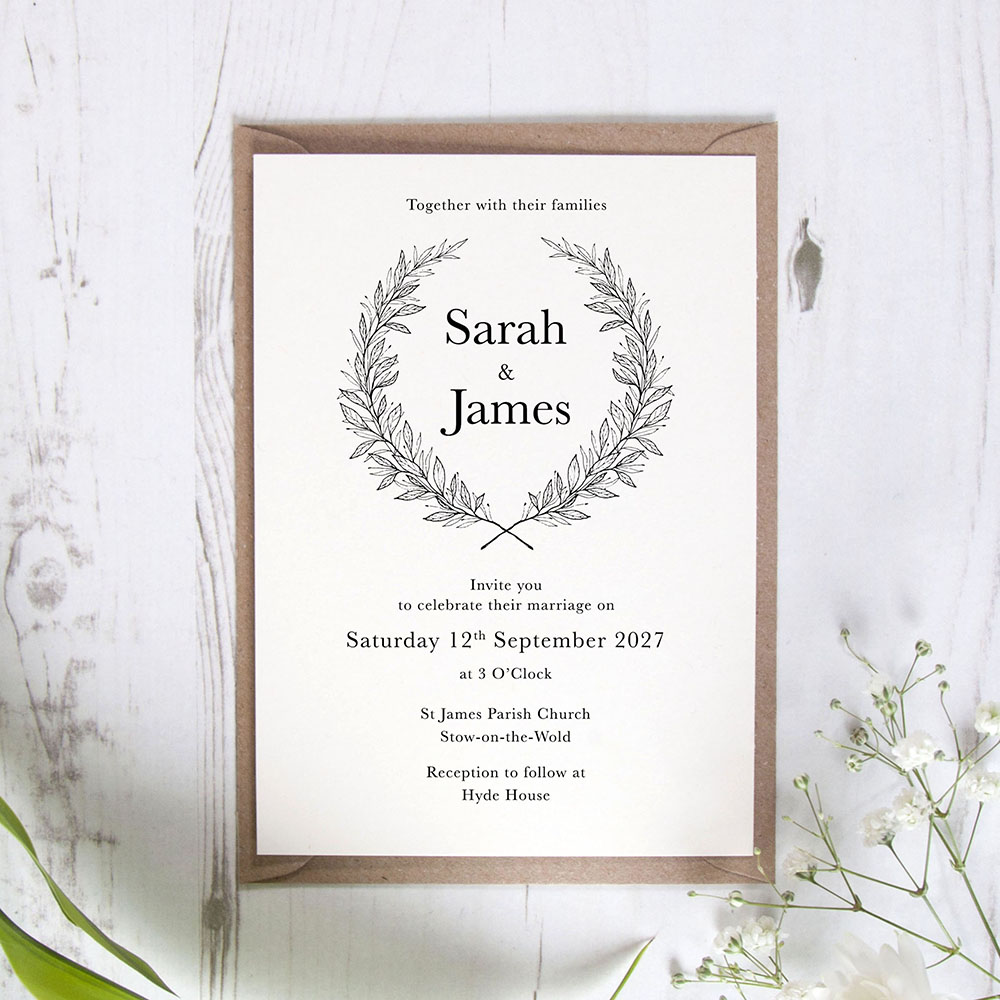 'Alice' Standard Wedding Invitation