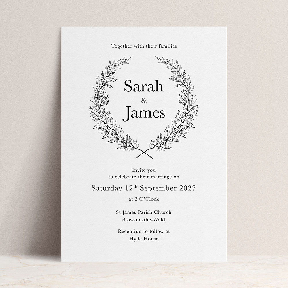 'Alice' Standard Wedding Invitation
