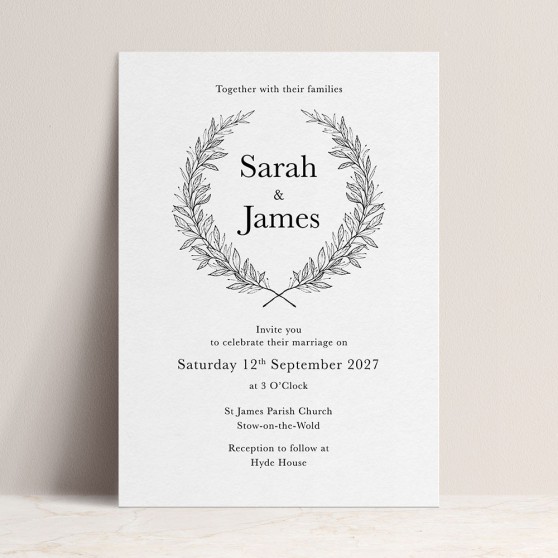 'Alice' Standard Wedding Invitation Sample