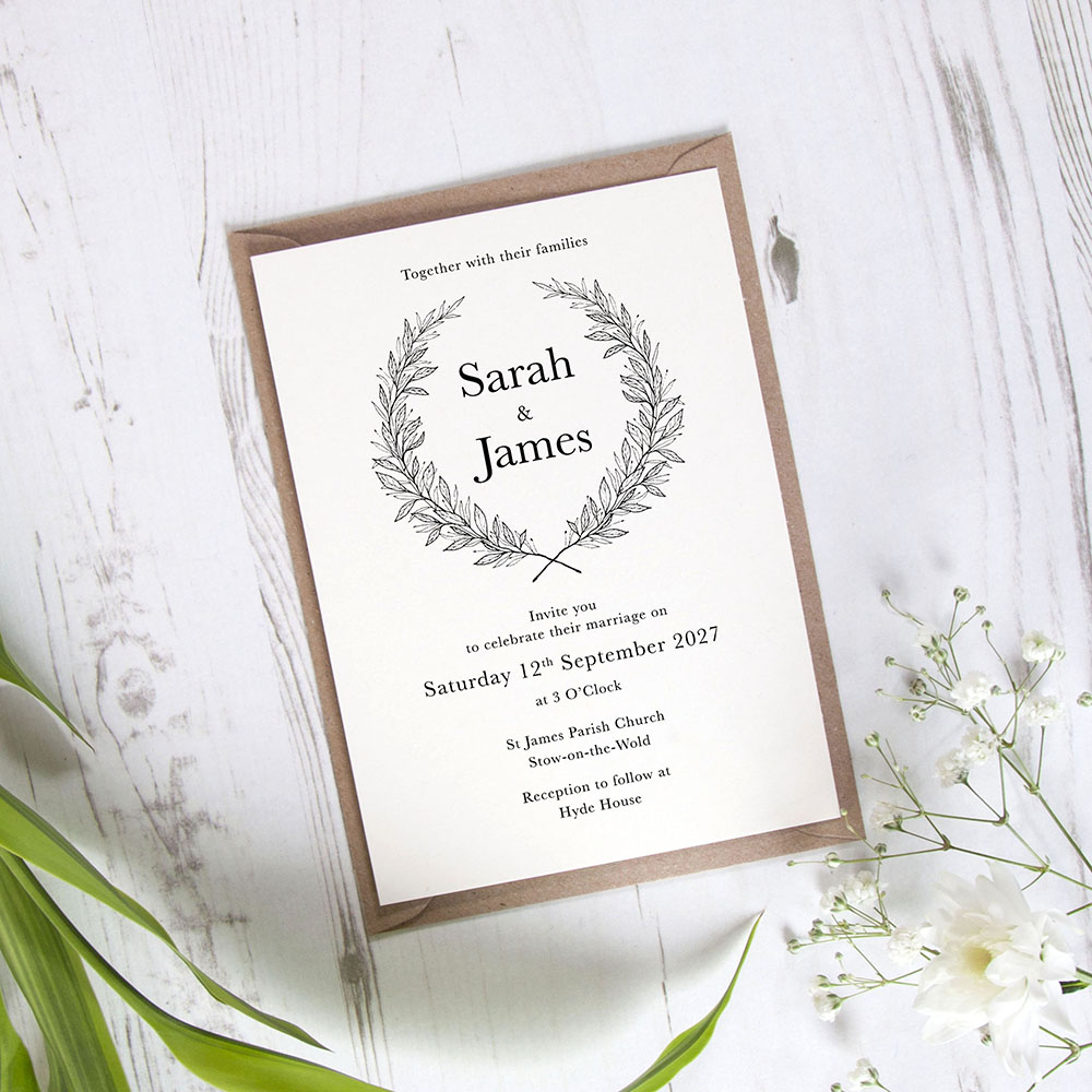 'Alice' Standard Wedding Invitation